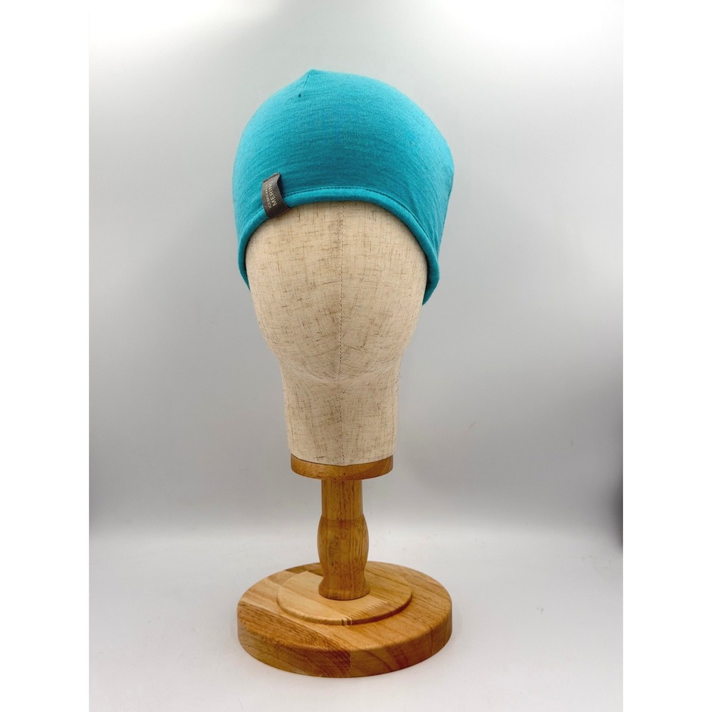 Icebreaker Beanie Hat‎ Unisex OS Teal Purple Reversible 100% Merino